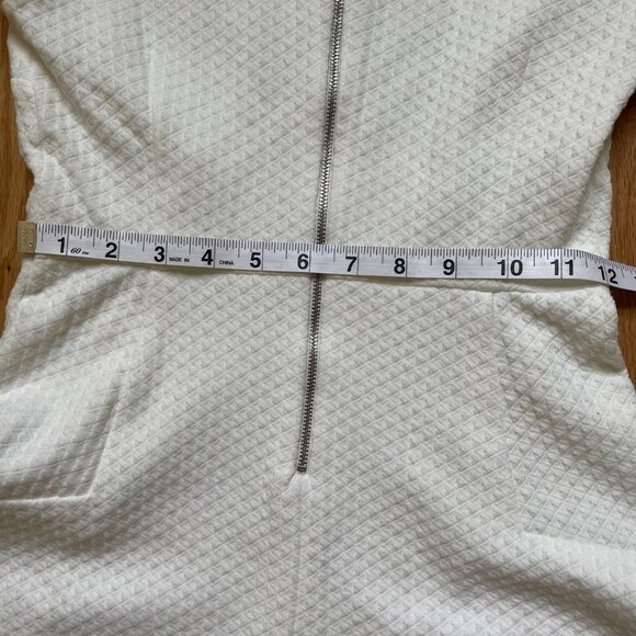 Banana Republic Waffle Weave Knit Flare Short Sleeve Dress Size 0P - Picture 9 of 13